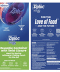 Twist N Loc Leak Resistant Food Storage Containers Set Of Nine Small Round Keeps Food Fresh For Leftovers And Lunches Ideal For Meal Prep And On The Go package front and back