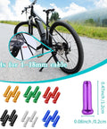 Colorful 100 Piece Bike Brake Cable End Caps Crimps Set For Road And Mountain Bikes Assorted Colors Including Black Green Blue Red Purple Gold Silver Durable Cable End Tips For Quick Adjustments And Repairs, 1.2cm aluminum caps for 1-1.8mm cables