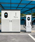 Beat Range Anxiety With Heavy Duty 60KW Or 120KW DC Fast Charger EV Charging Station Featuring App Control For Outdoor Sites And Commercial Fleets To Juice Up Rigs Straight Out The Gate, showcasing dual charging units.