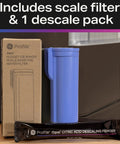 Includes scale filter and citric acid descaling powder for Countertop Nugget Ice Maker With 38 Lbs Daily Capacity And One Gallon Tank.