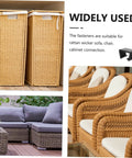 12 Pack Patio Furniture Clips And Sofa Fasteners for rattan wicker sectional, wicker cabinet, rattan chairs on patio