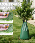 20 Gallon Tree Watering Bag 3 Pack With Easy Setup And Slow Release Over 1 To 5 Days Deep Root Auto Drip Irrigation on tree