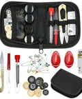 Rugged Tactical Sewing Kit For Field Repairs With Heavy Duty Nylon Zipper Case Military Buttons And Three Large Thread Spools