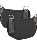 Pair of Hip Buddies Black Padded Carry Attachment For Tools, Ultra Lightweight Comfort With High Density Cushion, Fits Any Bag Up To 7.5 Inches Wide, Made In USA Since 1980