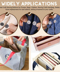Dope Magnetic Button Clasps Sewing Kit For DIY Projects, 64 Sets In Four Colors With 14mm And 18mm Snaps, Strong Fasteners