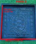 Turtle Stepping Stone Mold For Garden Pathways, Durable ABS Plastic Concrete Mold For DIY Cement Tiles, 11.81 By 11.81 Inches, S41