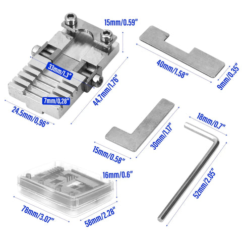 Universal Key Clamping Fixture For Duplicators Provides Dead Simple Premium Setup With Plates And Wrench Rigid Hold Design Shop Tested Gear Locksmiths Love This No Sweat Workhorse Tool