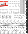300 Piece Pegboard Hooks Kit With Bins For 1/8 And 1/4 Inch Pegboards All In One Tool Organizer For Garage Workshop Craft Room And Kitchen