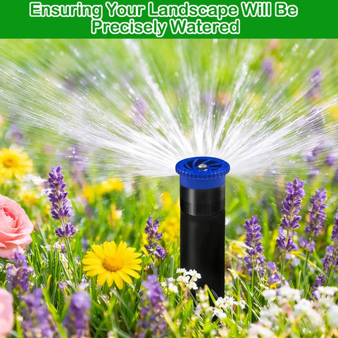 Variable Arc Sprinkler Nozzles 10 Pack Pop Up Head Replacements For Killing It On The Lawn fully adjustable spray watering flowers.