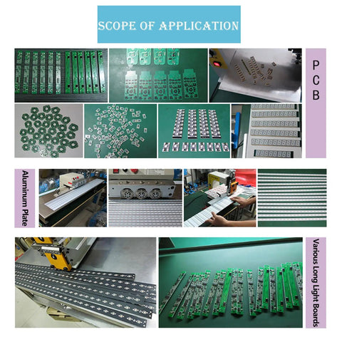 V Cut PCB Cutting Machine With Limit Module Upgraded Groove Cutter For PCB Boards And LED Light Panels 110V 40W Pro Grade Cutter, precision V-groove PCB separator for aluminum plate and long light boards