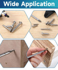 550 Piece Stainless Steel Wood Screw Kit With Self Tapping Phillips Pan Head Screws In 18 Sizes From 1/4 To 1-1/2 Inch used on wood