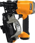 Beefed Up 15 Degree Coil Roofing Pneumatic Nailer With Upgraded Engine and Feed System, ergonomic grip and dual door magazine