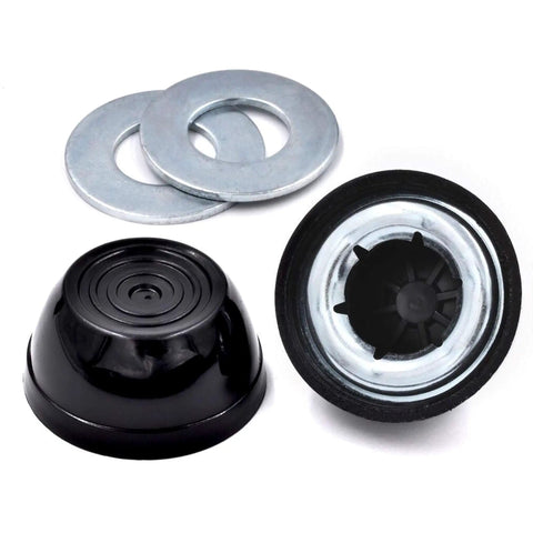 Beefed-Up Two Spindle Caster Rebuild Kit With Three-Quarter Inch Bushings And Spacers For Troy-Bilt Neighborhood Rider Pony 36T 42T 42X TB30 TB30E TB30R TB42 CR30 Yard Machines Ryobi MTD White LT1800 LT-542 Lawn Mower, bushings and spacers