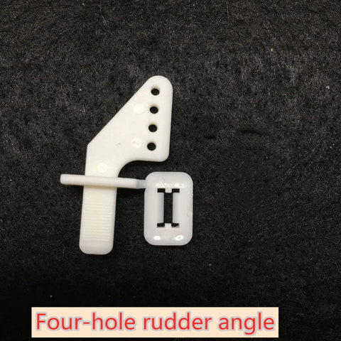 Nylon Control Horn Kit With 30 Pieces Four Hole Rudder Angle Horns, U Clips And Screws, durable nylon for RC model aircraft.