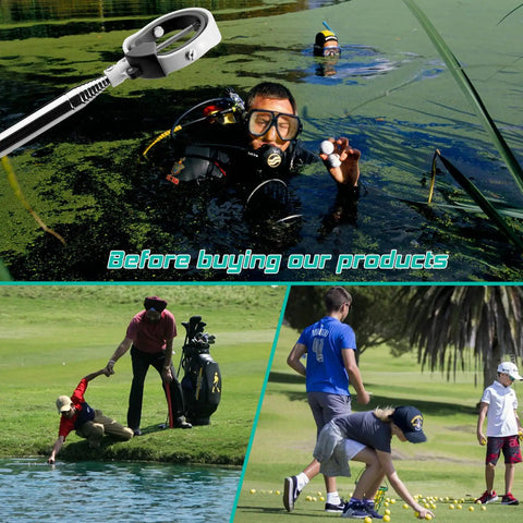 Before using Telescopic Golf Ball Retriever With Spring Release Head And Locking Clip Water Resistant Grabber Tool
