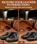 Leather Repair Kit For Furniture And Cars With Easy Color Match, Fix Scratches And Cracks On Couches, Car Seats, Jackets, And Purses