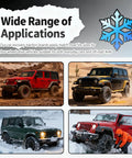 Heavy Duty 2 Pack Car Tire Traction Mats Featuring Non Slip Grip And Compact Handles Versatile Winter Recovery Tracks shown in off-road scenarios.