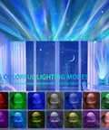 4 In 1 Aurora Galaxy Projector With Bluetooth Speaker White Noise Night Light And Moving Stars For Bedroom Decor Kids And Adults Beaming