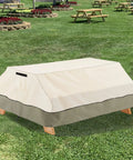 Heavy Duty Waterproof Picnic Table Cover Fits 70 To 72 Inch Tables Up To 75 L By 62 W By 30 H 600D Tough Canvas Built To Last