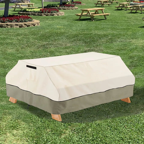 Heavy Duty Waterproof Picnic Table Cover Fits 70 To 72 Inch Tables Up To 75 L By 62 W By 30 H 600D Tough Canvas Built To Last