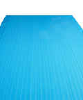 Rock Solid No Sweat Floor Underlayment 600 Square Feet 2 Mm Thick EPE Foam Padding with Vapor Barrier and Tape laid out.