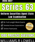 Series 63 Exam Prep Study Guide With 1080 Practice Questions And 18 Full Length Mock Exams cover with highlights.