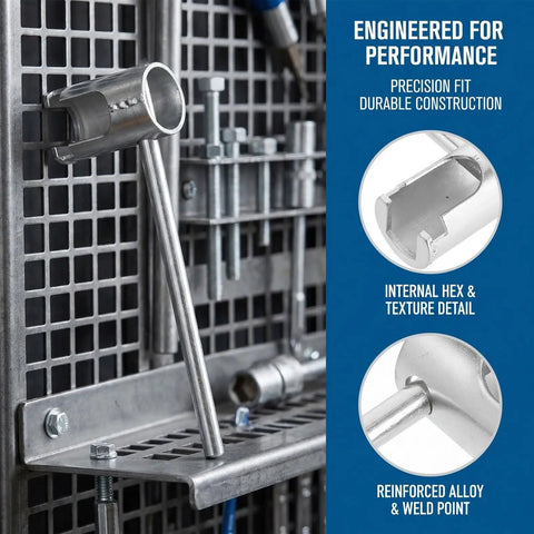 Heavy Duty Steel Fire Sprinkler Wrench For Concealed Heads Anti Grip Handle showing precision fit and durable construction.