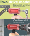 Rivet Nut Drill Adapter Kit With Dual Drive Modes Drill Or Ratchet For Fast Nutsert Installations Includes 270 Nuts And 36 Mandrels Red Finish Easy Cordless Drill Compatibility And Precise Torque Control