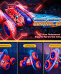 Remote Control Car Double Sided 360 Degree Rotation 4WD RC Toy For Kids Ages 3 to 12 showing stunt performance