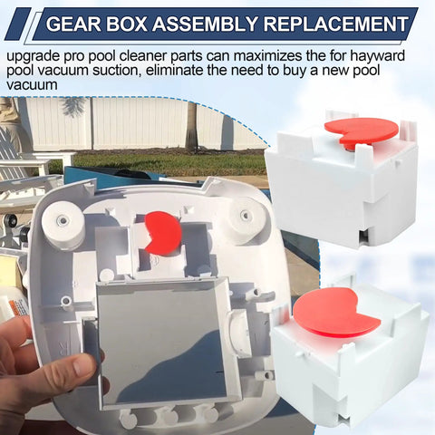 AXV408P Pool Gear Box Assembly for Navigator Pro showing part replacement for better suction