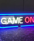 Blue Neon Gaming Sign Dimmable USB Powered Wall Decor for Game Room Bedroom and Man Cave Bright LED Neon Light Gift for Gamers