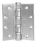 Stainless Steel Full Mortise Spring Hinge Auto Close Doors With Nonremovable Pins Square Corner Four Holes Per Leaf Heavy Duty