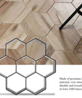 Hexagon Concrete Molds 11.6 x 11.6 Inch Reusable Paver Moulds Walkways Patios Garden Paths Durable PP Material set on tile floor