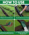 Installation steps for Angled Lawn Drain Grate 2 Pack, 4 Inch Green Yard Drainage Grate For Sump Pump Discharge And Downspout Extensions