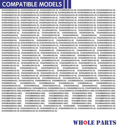 List of compatible models for Dryer Door Catch Replacement DC97-18057A DC97-18057C For Samsung Dryers