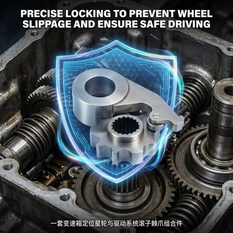 Detent Star And Drive Train Roller Pawl Replacement For Ace Offroad UTV Premium Alloy Steel Wear Resistant Precision Shifting Durable Gearbox Upgrade Smooth Engagement Ready For Harsh Trails, gearbox view