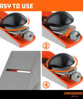 Instructions for adjusting No 60-1/2 6-1/4 Inch Wood Planer hand planer for woodworking with ductile iron body and adjustable mouth.