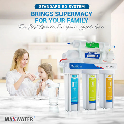 Five Stage 100 GPD Reverse Osmosis Water Filtration System for Under Sink And Wall Mount Heavy Duty Built Tough Model RO-5W3