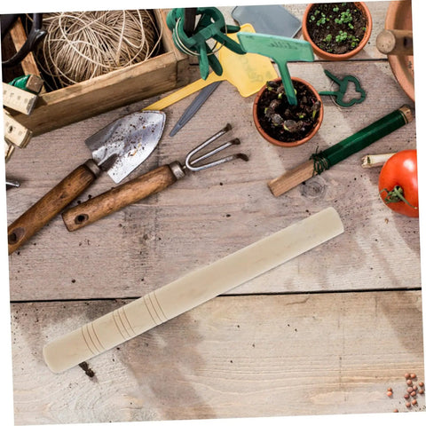 Wooden handle replacement next to gardening tools, showcasing the Weeding Sickle With Wooden Handle For Easy Weeding And Harvesting Ergonomic Grip Garden Tool Replacement Accessory For Gardeners And Farmers Durable Lightweight Build For All Day Use.