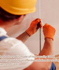 No-Nonsense White Foam Rubber Backer Rod For Concrete Expansion Joints And Crack Filling used by a worker for sealing gaps.