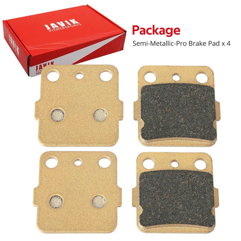 Semi Metallic Pro Front Brake Pads For Honda ATV Rancher 420 Foreman 500 520 Rubicon 500 520 TRX250X TRX250EX pack of 4