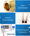 Schrader HVAC service valve kit, 10 pcs, brass fittings, 1/4 in SAE x 1/4 in OD, 2.5 in stem, plastic box