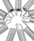 Healeved 20pcs Stainless Steel Extension Springs Small Spring Kit With Hooks For Electric Vehicle Parking Stands Ladder Feet Support Bracket Repair DIY Easy Install, silver springs