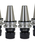 BT30 ER20 Collet Chuck Tool Holder 60mm Projection Heavy Duty 4 Pack Drawbar M12x1.75 CNC Machining Accessory