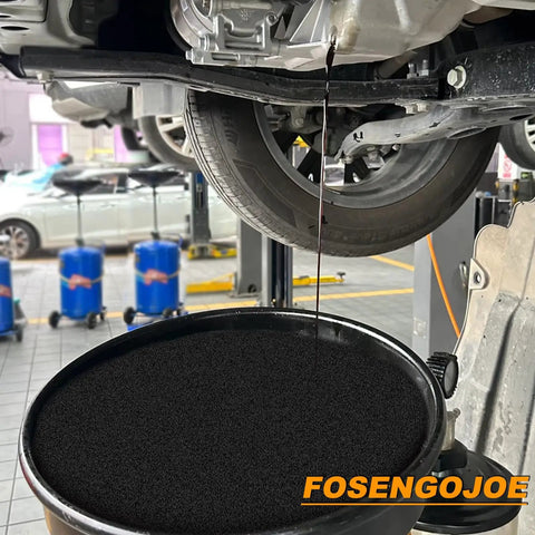 Oil changing with Two Pack 19.7 Inch Oil Drain Pan Splash Pads for Oil Changes, heavy duty filter sponge mat, absorbs quickly.