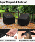 Outdoor Chair Covers Waterproof Built To Last Heavy Duty UV Resistant For Rocking Adirondack And Wicker Chairs Up To 35W X 37D X 36H Inches Two Pack With Air Vents And Handles For Easy Fit And All Weather Protection