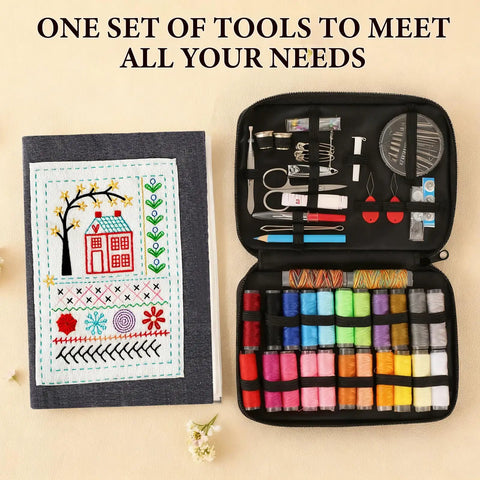 Embroidery Stitch Book Kit With 106 Patterns, Complete Toolkit And Step By Step Tutorial For Beginners And Embroidery Enthusiasts