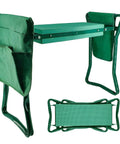 Foldable Garden Kneeler And Seat With Tool Pouches, Lightweight Multiuse Bench With Soft Kneeling Pad, Easy Storage, 300 Lb Capacity