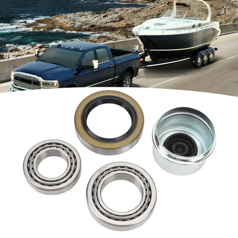 Trailer Bearing Kit For 1-1/16in To 1-3/8in Axles 3500lb 84 Spindle 2 Set L68149 L44649 Inner Bearings With Outer Races
