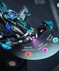 Close-up of Hammerhead Shark 3D Puzzle Kit For Adults And Teens, Sick Mechanical Model Building Kit with steampunk RGB lights.